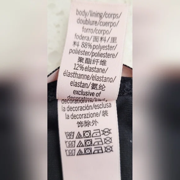 Victoria's Secret Black Velour Chemise Slip Dress | Size Medium - Picture 4 of 4